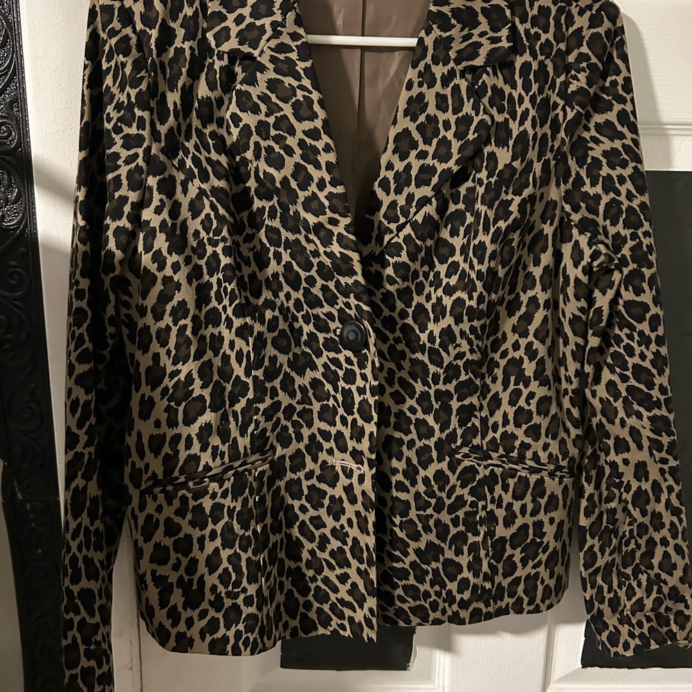 Metrostyle Animal Print Blazer